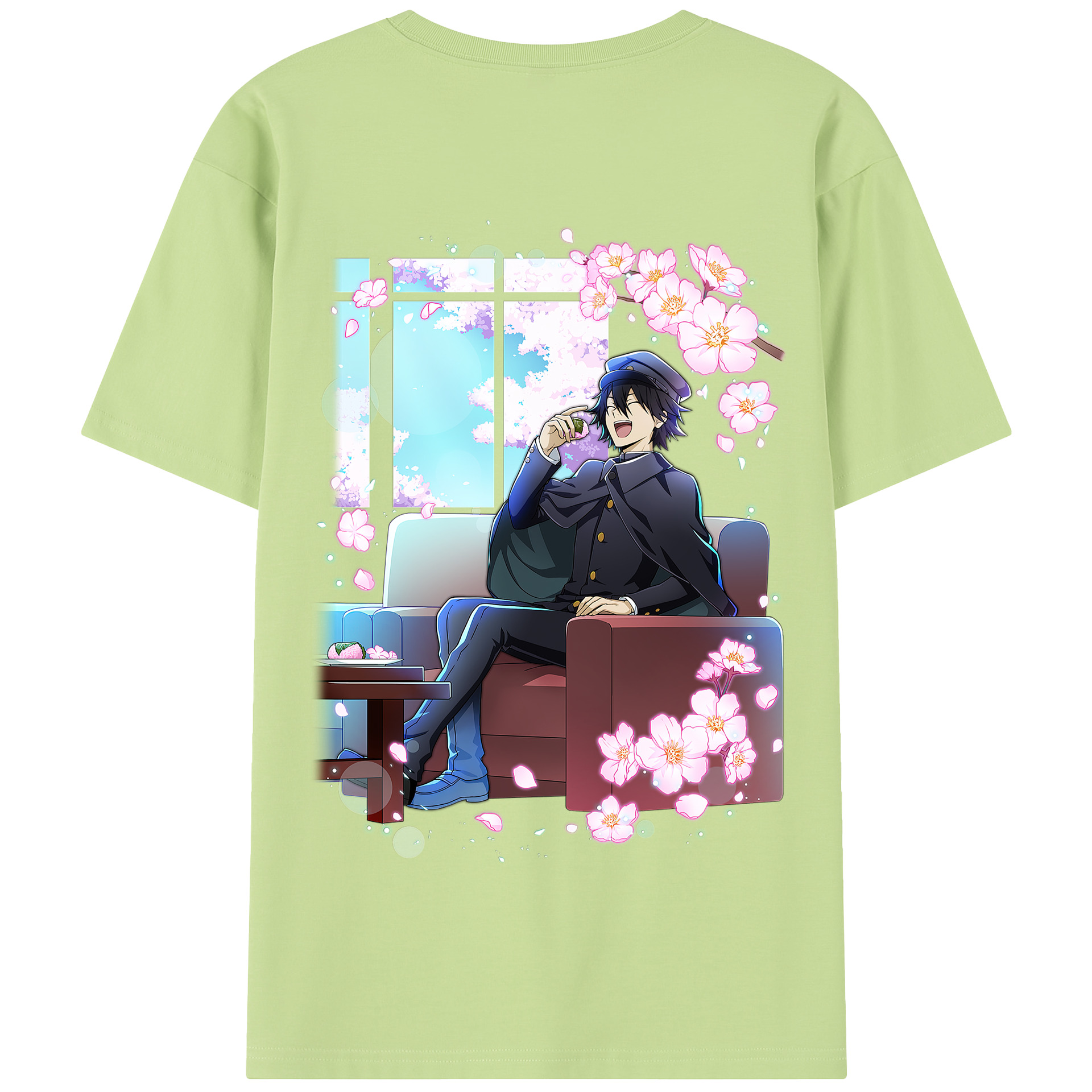 （画像用） 文豪ストレイドッグス Bungo Stray Dogs 綿100％半袖Tシャツ（背面プリント）